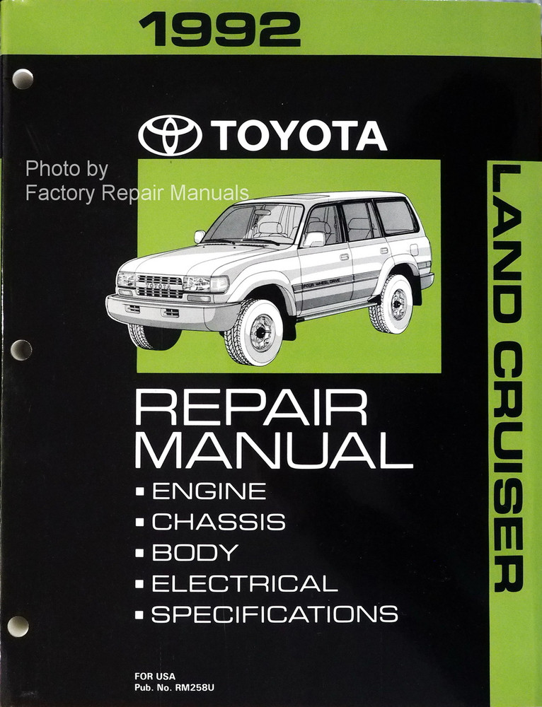 1992 toyota land cruiser factory service manual #3
