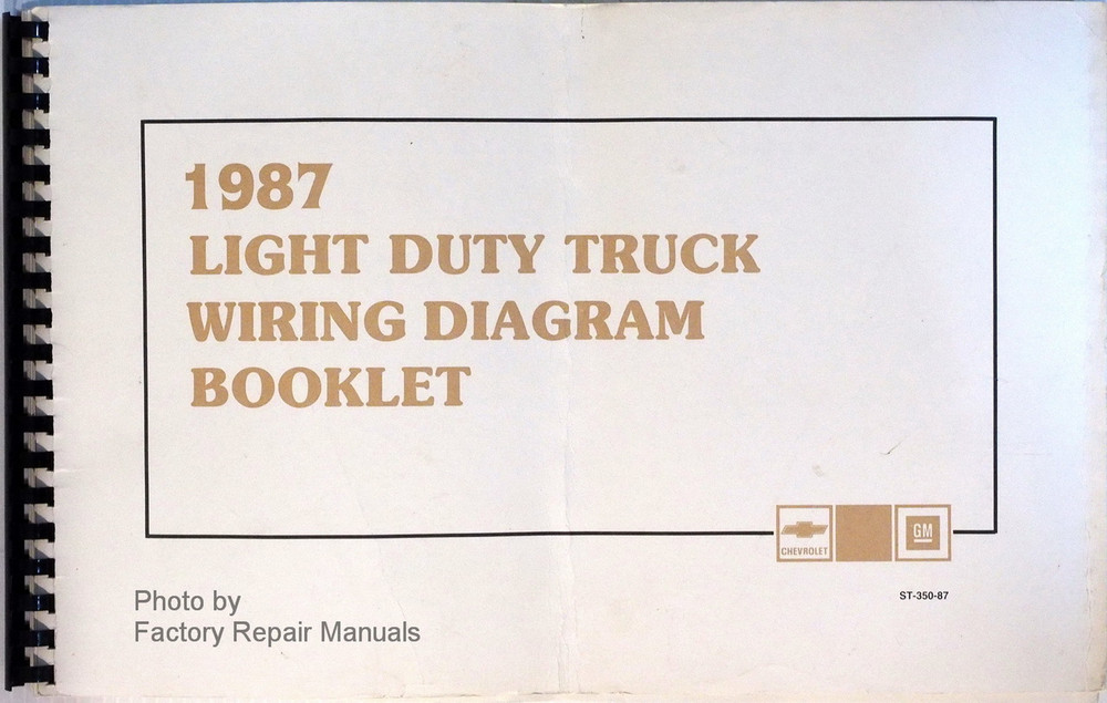 1987 Chevy 10 20 30 Truck Suburban Blazer G Van Wiring