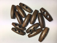 Wooden Toggle,Coconut Brown