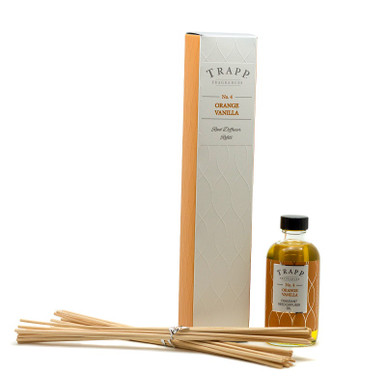 trapp reed fragrances diffuser refill vanilla orange candles