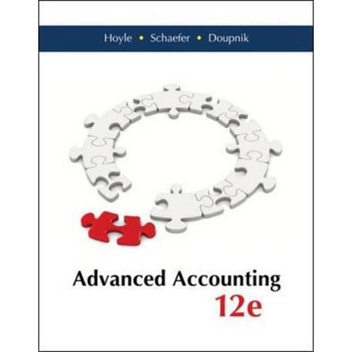 Advanced Accounting (12th Edition) Hoyle