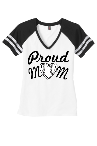 Proud Mom Game Day V-Neck