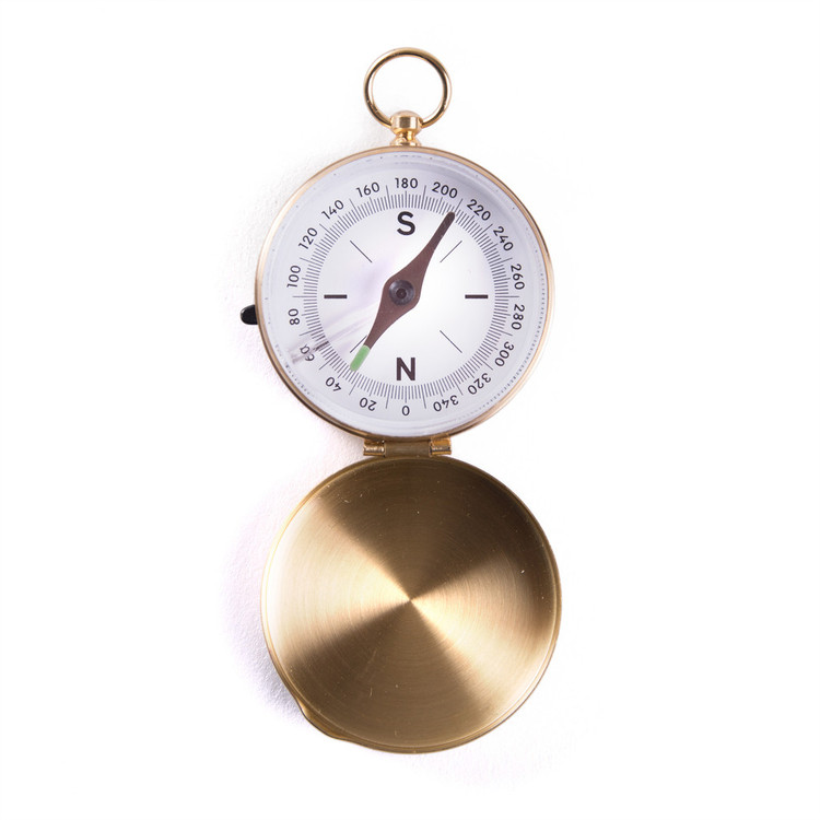 Brass Pocket Compass
