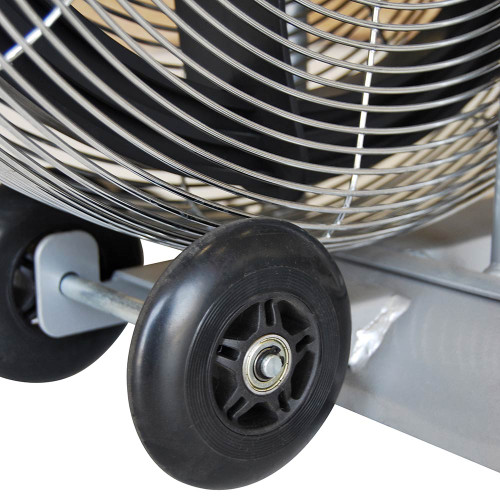 The Marcy AIR-1 Deluxe Fan Bike has wheels to make transporting and moving the bike easy