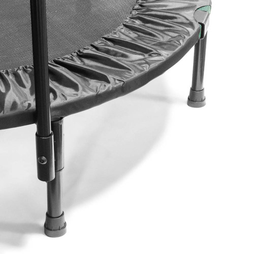 The Cardio Trampoline Trainer ASG-40 by has heavy duty legs with rubber covers to protect the floor