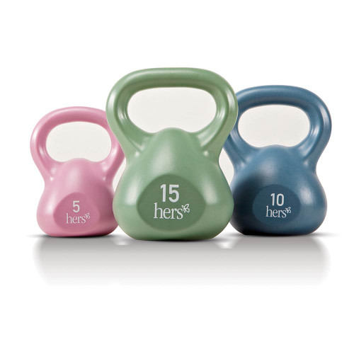 Hers 30 Lbs Kettlebell Weight Set VKBS-30 comes in different colors