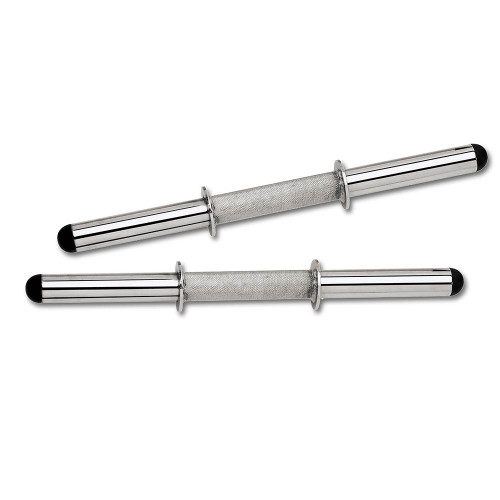 The Standard Curl Bar and Dumbbell Handle Set SDC-10 1 includes gripped dumbbell bars for added safety 