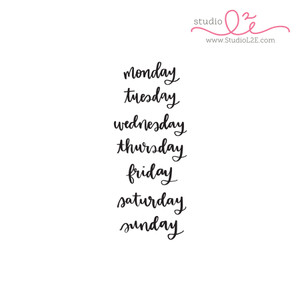 Scripted Days planner stamp set by Studio L2E