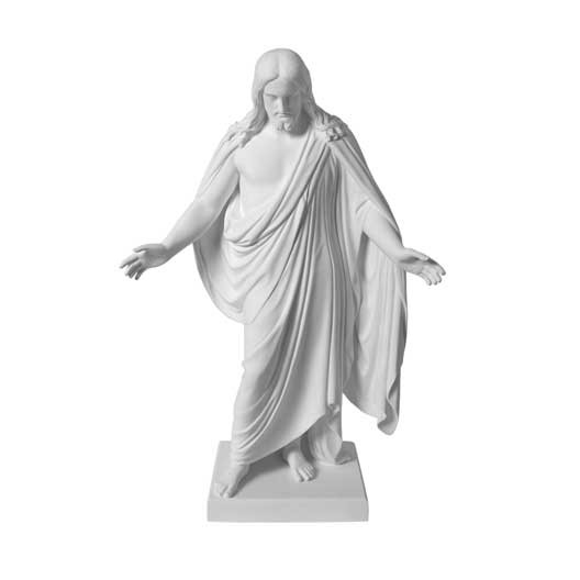 3" Christus Statue White marble