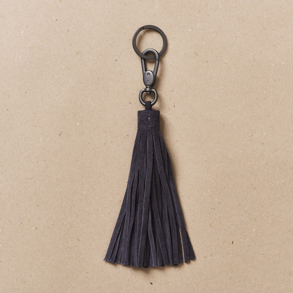 Steel Blue Tassel Key Holder