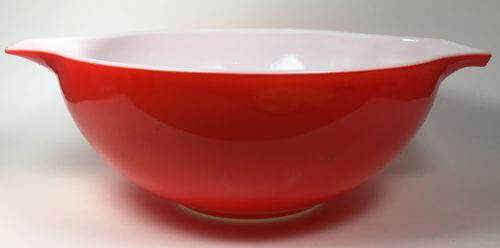 Pyrex Large Cinderella Bowl Red 444 4 QT - Vintage Grace Pyrex Large Cinderella Bowl Red 444 4 QT - Vintage Grace