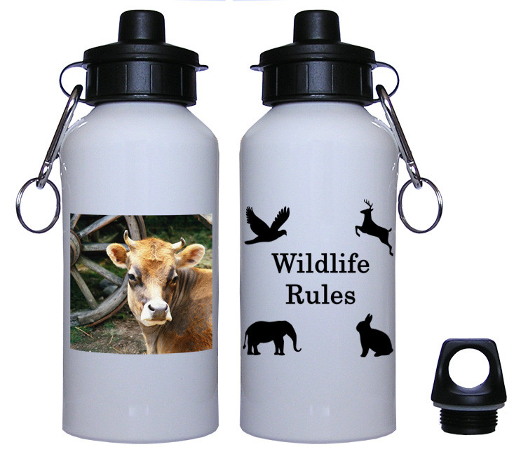 Cow Aluminum Water Bottle