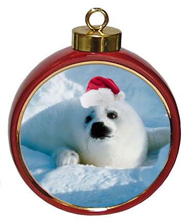 seal ceramic red drum christmas ornament seal ceramic red drum christmas ornament