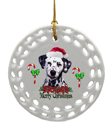 dalmatian porcelain christmas ornament dalmatian porcelain christmas ornament