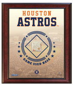 Houston Astros Game-Used Base Stadium Collage