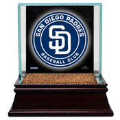 San Diego Padres Single Baseball Case w/Game Used Infield Dirt San Diego Padres Single Baseball Case w/Game Used Infield Dirt