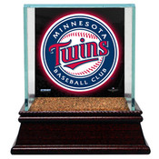 Minnesota Twins Single Baseball Case w/Game Used Infield Dirt Minnesota Twins Single Baseball Case w/Game Used Infield Dirt