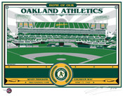 Oakland Coliseum Handmade LE Screen Print