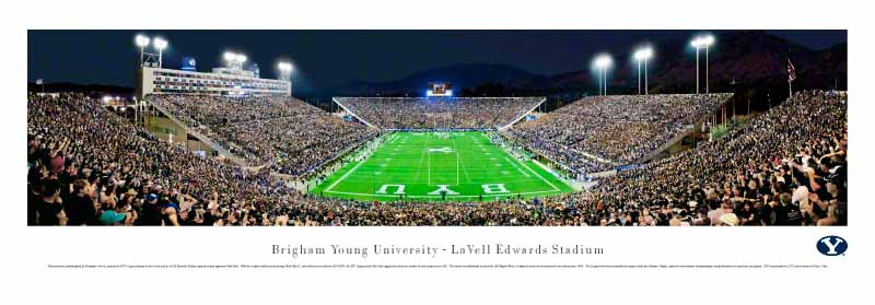 BYU Cougars At Lavell Edwards Stadium Panorama Poster