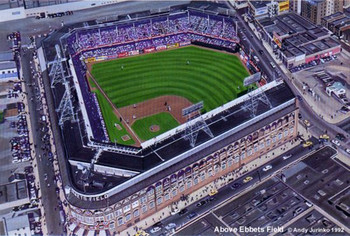 "Above Ebbets Field" Brooklyn Dodgers Print