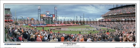 "Game One" 2010 World Series - 13.5" x 39" Panoramic Poster