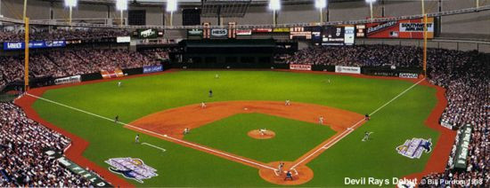"Devil Rays Debut" Tropicana Field Print
