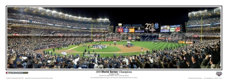 "2009 World Series Champions" - 13.5" x 39" Panoramic Poster