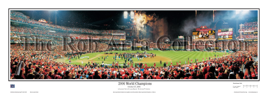 "2006 World Champions" Cardinals 13.5"x39" Standard Frame