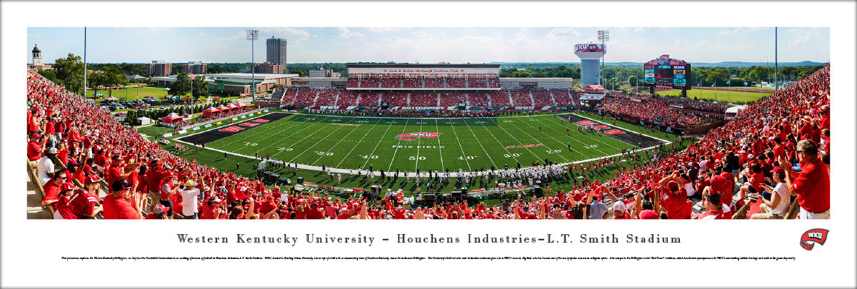 Western Kentucky Hilltoppers at L.T. Smith Stadium Panoramic Poster