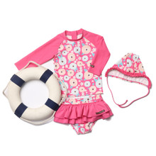 THREE-PIECE RASHGUARD SWIMSUIT - CONFETTI FLOWER