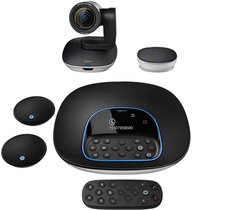 Logitech Group ConferenceCam with Extended Mics for Zoom Room