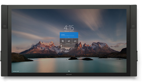 Integrated solution.
Microsoft Surface Hub apps take advantage of the large screen, touch and ink input, and onboard hardware like cameras and sensors.