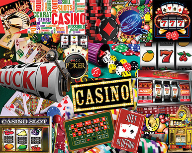 Crossword gambling center briefly
