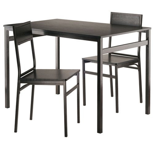 Winsome Wood 20343-WW Furniture Piece Milton 3-Pc Set Dining Table w/ Chairs Winsome Wood 20343-WW Furniture Piece Milton 3-Pc Set Dining Table w/ Chairs