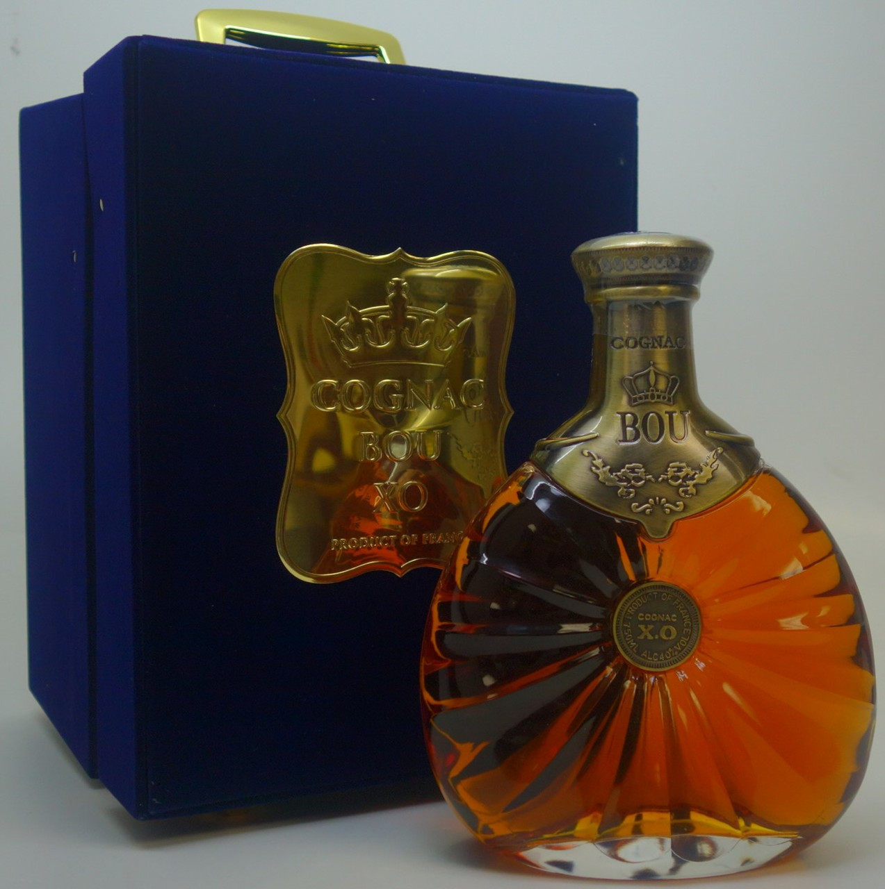 Bou Cognac XO France Gift Set with Two Glasses