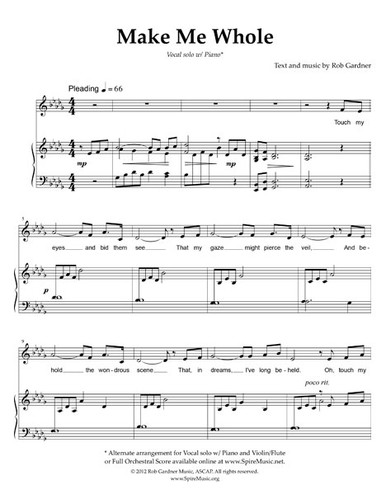 make me whole spire music how to make sheet music