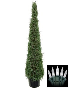 one 5 foot artificial cedar cypress cone tower topiary one 5 foot artificial cedar cypress cone tower topiary
