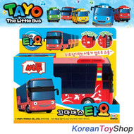 The Little Bus TAYO Diecast Plastic Car Cito Model Double Decker Full Back Gear