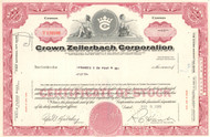 United States Crown Corporation stock certificate 1971 (bottle caps)