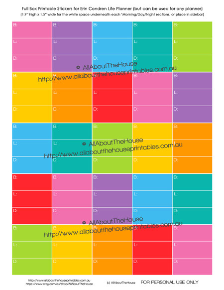 dinner planning calendar