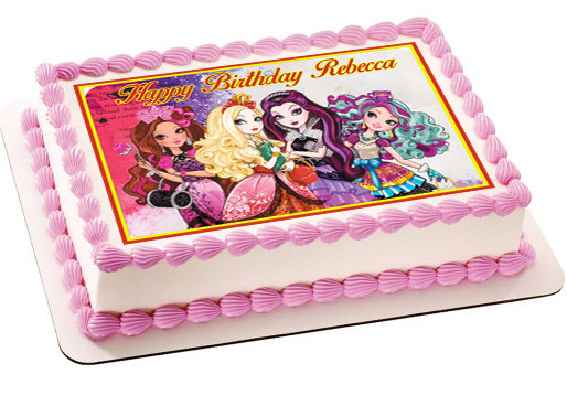 Ever After High 2 Edible Birthday Cake Topper