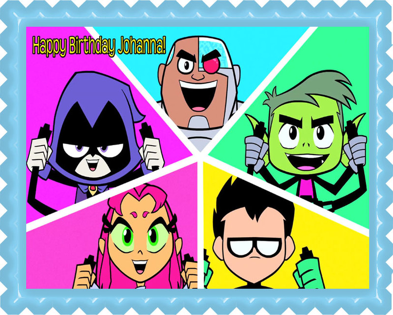 Printable Cake Toppers Of Teen Titans Printable Cake Toppers Of Teen Titans