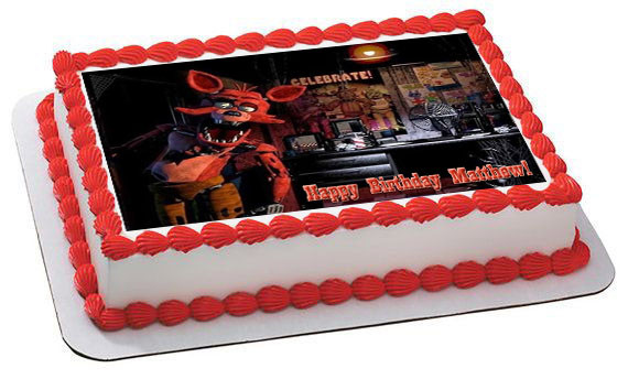 Fnaf Edible Cake Topper Fnaf Edible Cake Topper