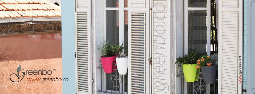 Greenbo railing planters.