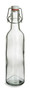12 oz (375 ml) Dessert Clear Glass Bottle with Swing Top - DST12ST