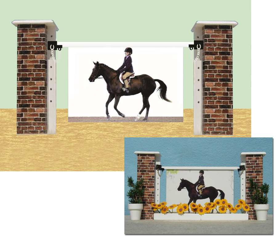 Brick Jump Frame from Model Horse Jumps