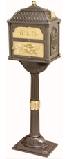 gaines classic mailbox white bronze accent classic-pb-mbr.jpg