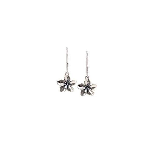 Small Silver Plumeria Earrings Jewelry Small Silver Plumeria Earrings Image 1