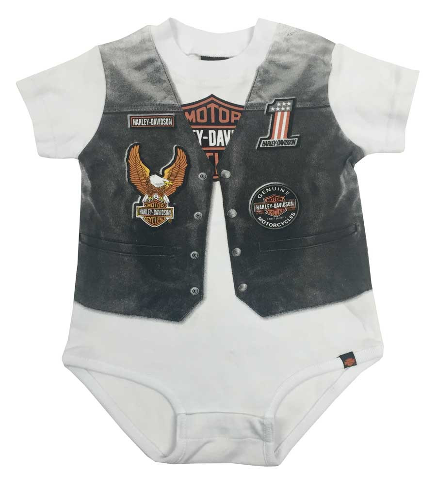 Harley-Davidson® Baby Boys' Printed-On Motorcycle Vest ...