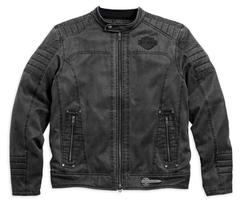 Harley-Davidson® Men&#39;s Decklyn Distressed Casual Jacket, Black 97587-17VM - Wisconsin Harley ...